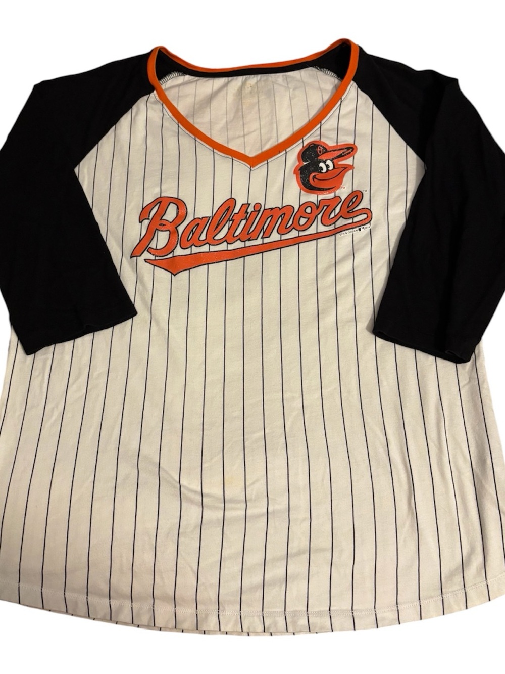 Women’s Baltimore Orioles glitter baseball tee XL